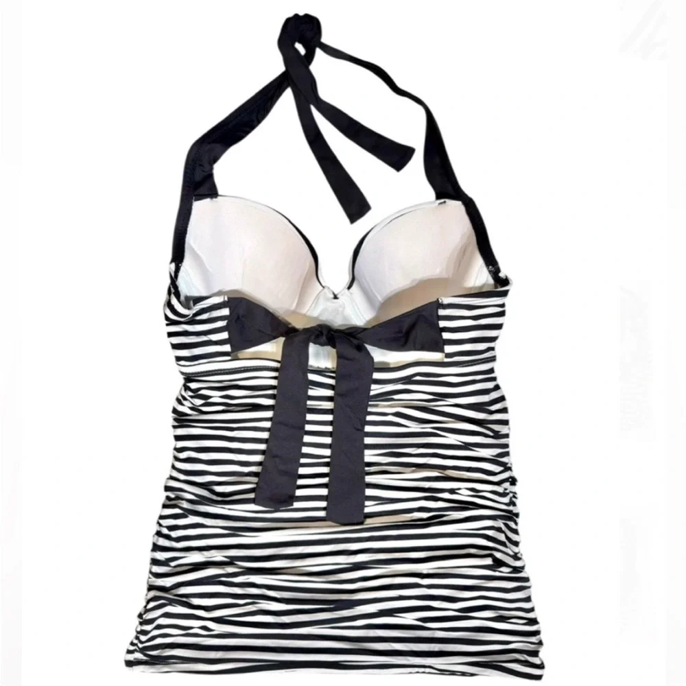 Tommy Bahama Littlestripe Underwire Halter Tankini, DD Cup